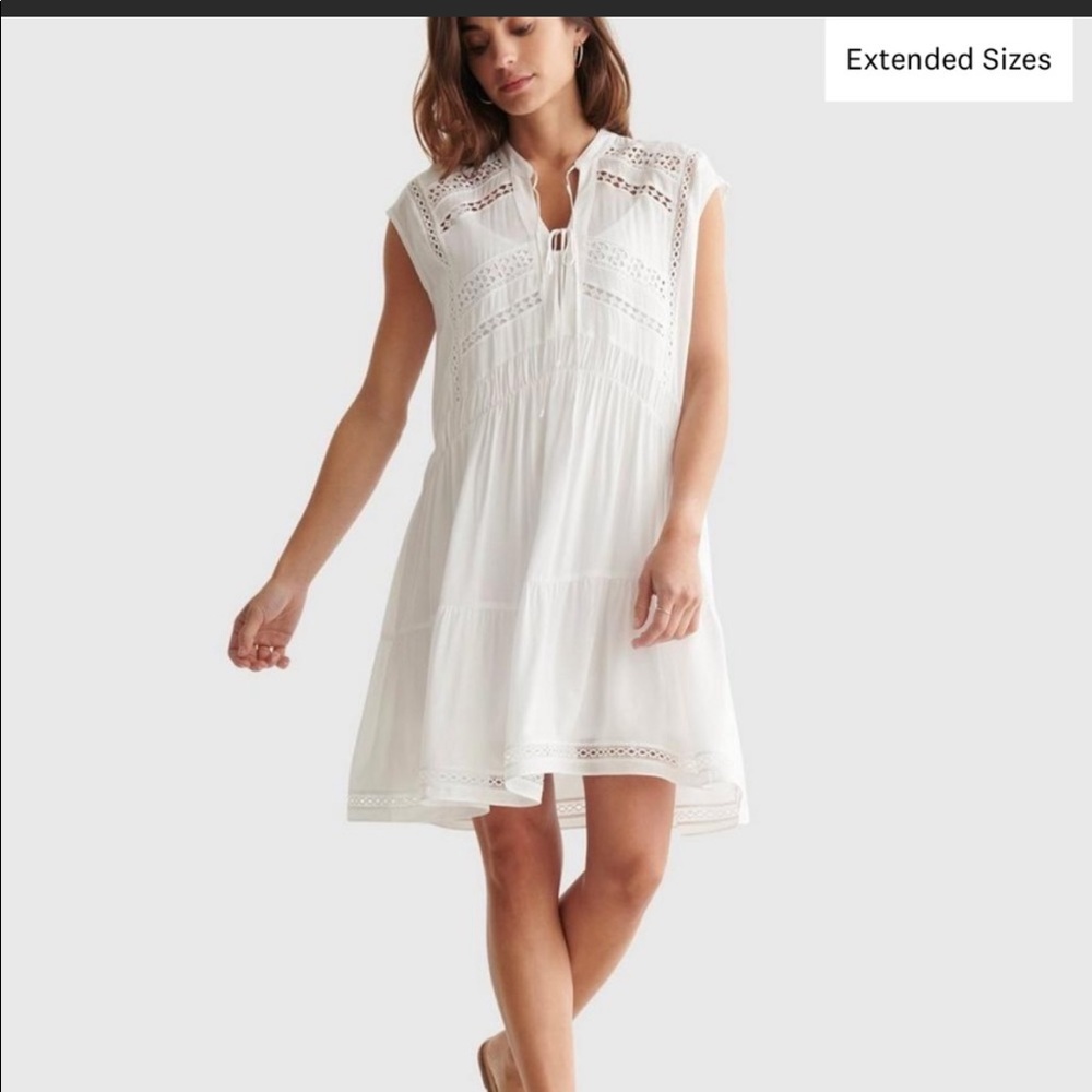 Lucky Brand Lace Inset Dress